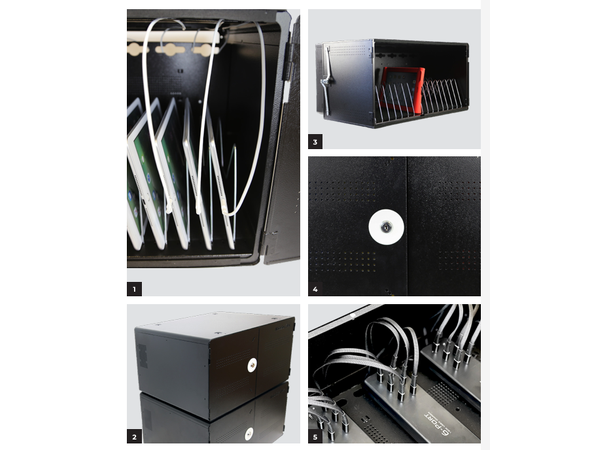 Leba NoteBox 16 USB-C White 16 Tablets | H320xW580xD460 