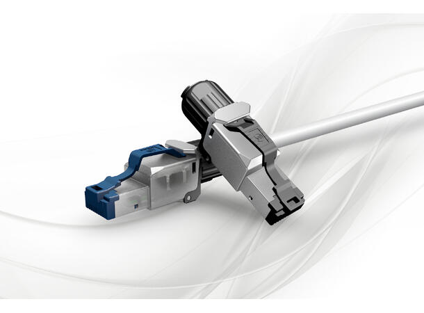 LinkIT Field Plug Cat.6A STP PoE++ 22-26/1 AWG | Support 100W type 4 