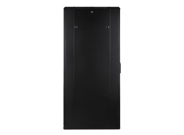 LinkIT Nettverksskap 37U svart B600xD800xH1761 , glass - perforert 