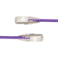 LinkIT SlimPatch F/UTP Cat6a lilla 2m AWG 28/1 | LSZH | 4.7mm