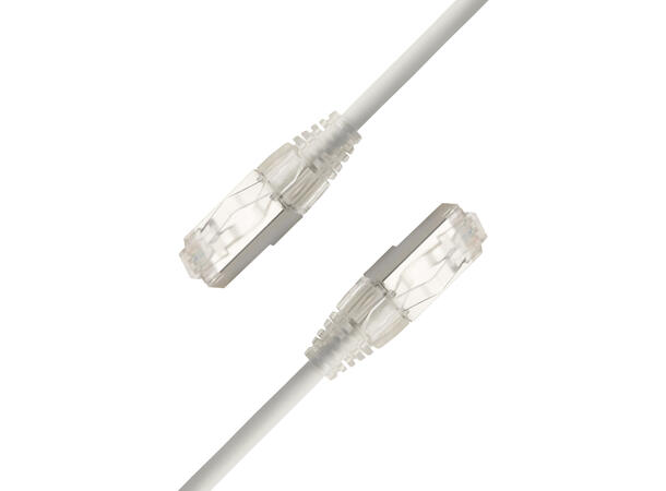 LinkIT SlimPatch U/FTP Cat6a hvit 2m AWG 28/7 ,LSZH , 4.8mm 