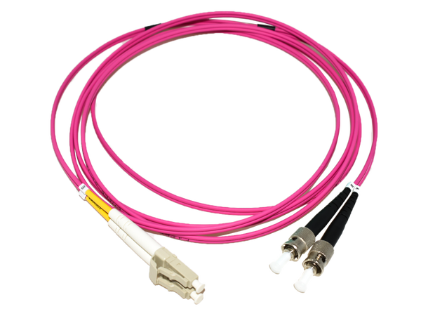 LinkIT fibersnor OM4 LC/ST 1m Duplex , MM , LSZH 