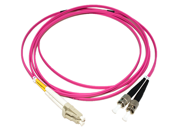 LinkIT fibersnor OM4 LC/ST 1m Duplex | MM | LSZH