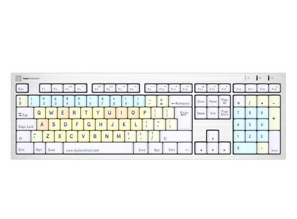Logickeyboard Dyslexie ALBA Mac UK Mac ALBA + Lamp 