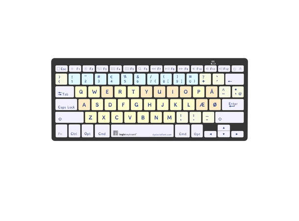 Logickeyboard Dyslexie BT Mac DK Mac Bluetooth Mini 