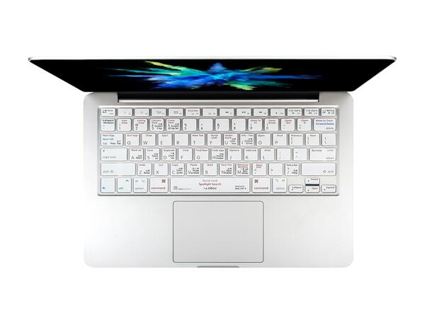 Logickeyboard OSX Shortcut Skin MacB.UK MacBook Pro Skin