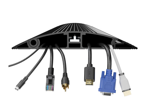 Multibrackets Cable Cover Floor Black - 139mm W - 1100mm L 