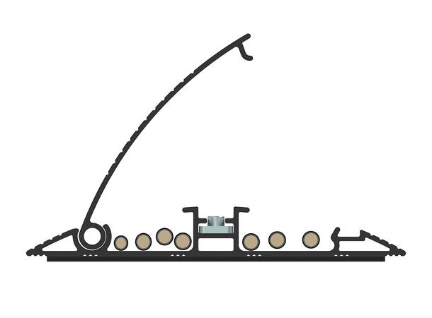 Multibrackets Cable Cover Floor Black - 139mm W - 1100mm L 