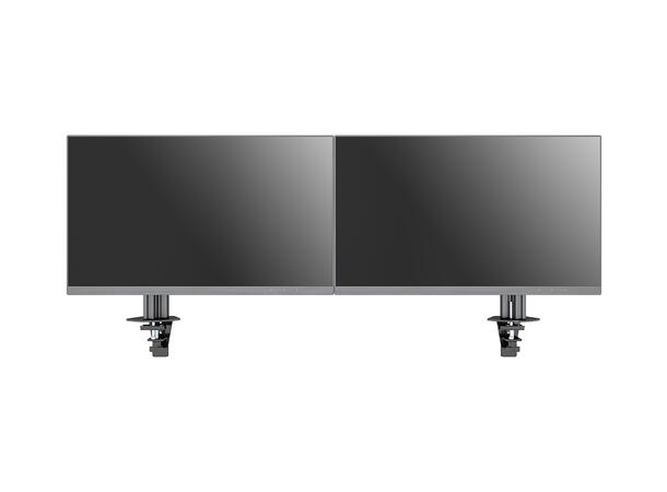 Multibrackets Deskmount Pro MBDM2x1U Sølv. 100x100, 20Kg, 15"-30" 