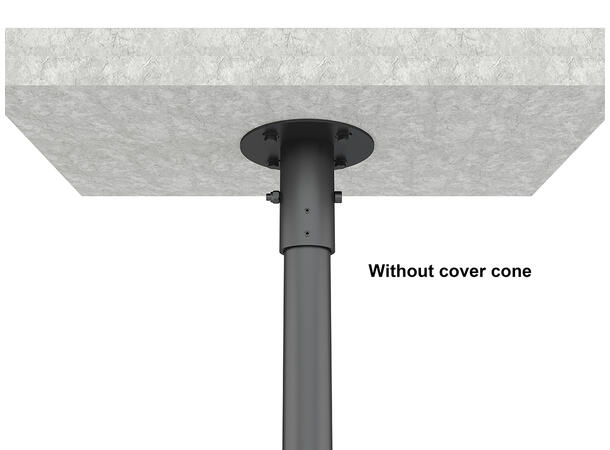 Multibrackets Gulv/tak feste dobbelt Svart, 600x400, 30Kg per skjerm, 55-86" 