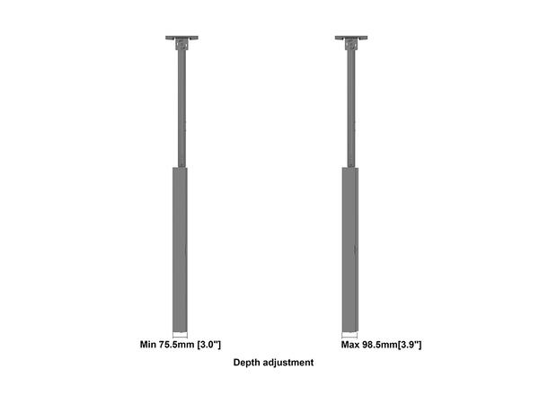 Multibrackets Pro Series - Enclosure 43" Ceiling Small Black* 