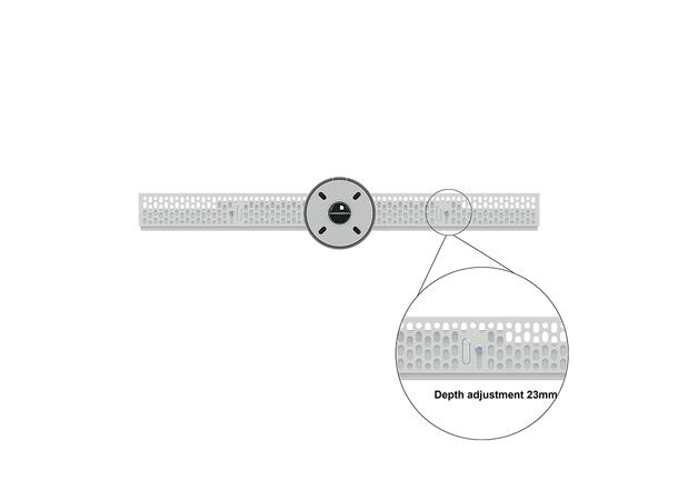 Multibrackets Pro Series - Enclosure 65" Floor to Ceiling Medium White* 