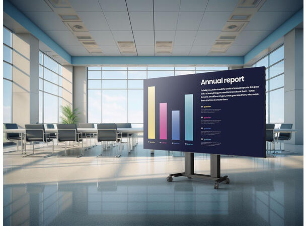 Multibrackets Pro Series - LG LED Floors tand Motorized All In One LAED018, 163" 