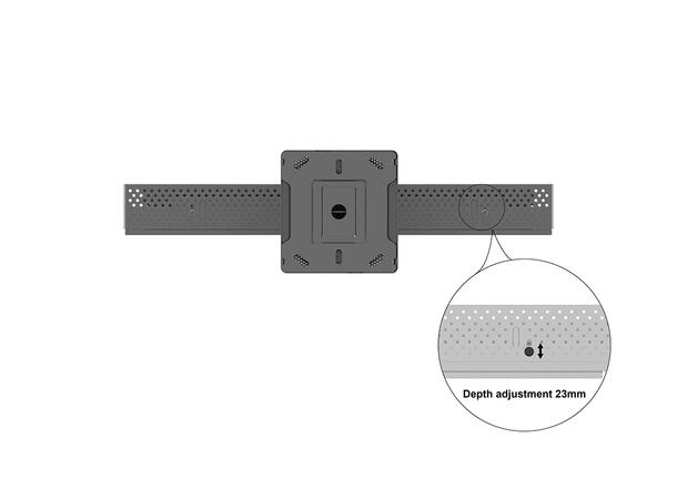 Multibrackets Pro kabinett tak 50" Svart, 80Kg, Vesa 400x400 