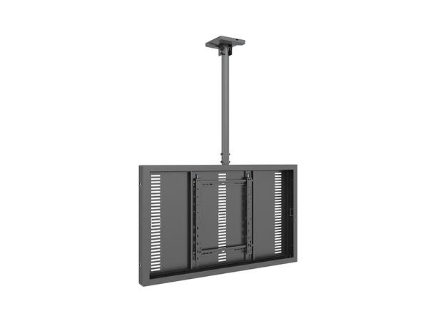 Multibrackets Pro kabinett tak 50" Svart, 80Kg, Vesa 400x400 