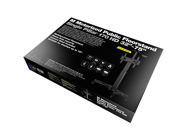 Multibrackets Tralle motor 170 Svart | 800x500 | 60Kg 