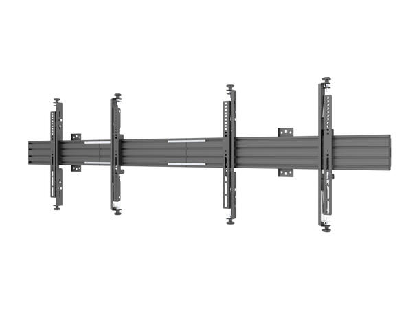 Multibrackets Veggfeste Pro MBW2U Micro Svart. 600x400, 100Kg, 32"-65" 