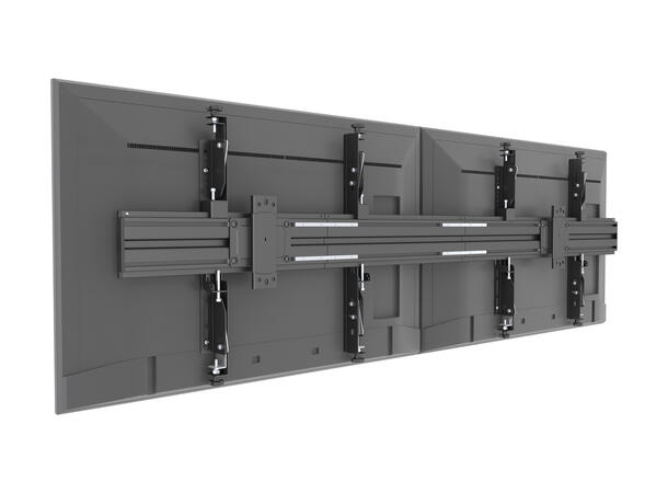 Multibrackets Veggfeste Pro MBW2U Micro Svart. 600x400, 100Kg, 32"-65" 