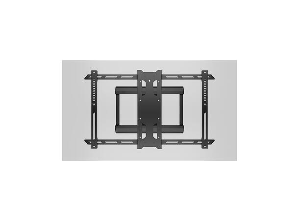 Multibrackets Veggfeste Pro single HD Svart, 600x400, 50Kg, Offset, 7-60cm 