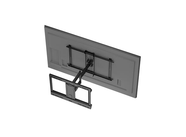 Multibrackets Veggfeste Pro single HD Svart, 600x400, 50Kg, Offset, 7-60cm 