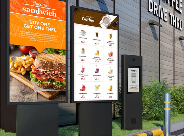 Multibrackets Veggfeste Samsung OH55F-A Sort, VESA 1186*560, 63Kg 