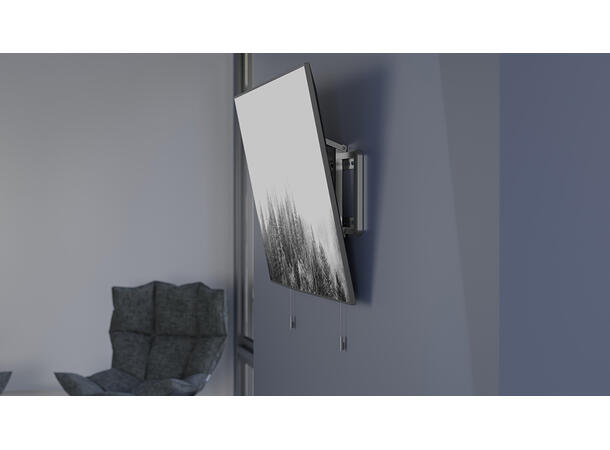 Multibrackets Veggfeste tilt Small Sort, 24-55",200x200, 50kg 