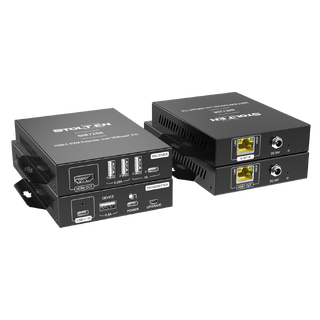 Stoltzen SHE725 HDBaseT™ USB-C Kit w/PD 18Gbps, USB2.0, 70/40m, PoC