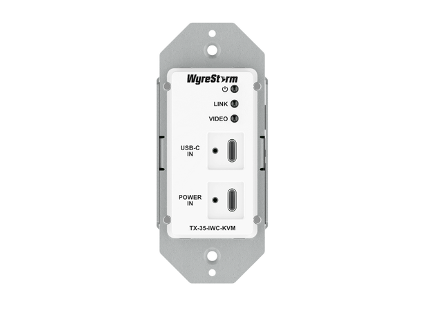 Wyrestorm TX-35-IWC-KVM 4K60Hz 4:2:0 USB-C Single In-Wall HDBT 2.0 Transmitte 