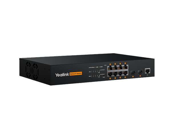Yealink RCH80 Switch 8-port L2+ web-based managed AV switch 