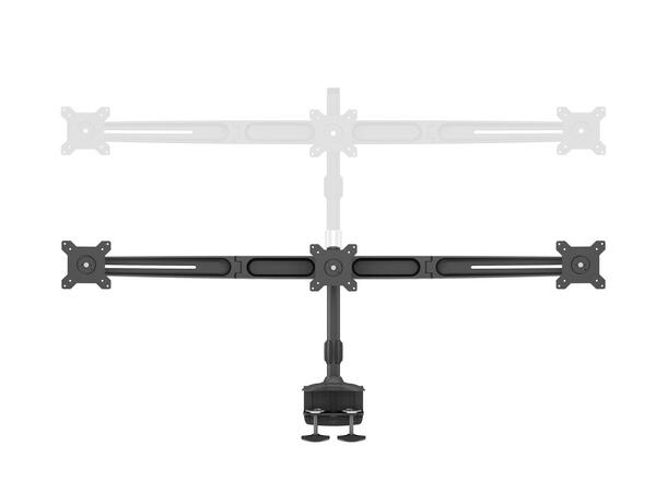 multibrackets bordstativv triple 15-24" 3 X 15"-24", 24kg, 100x100, bordklemme 