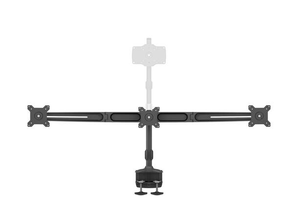 multibrackets bordstativv triple 15-24" 3 X 15"-24", 24kg, 100x100, bordklemme 