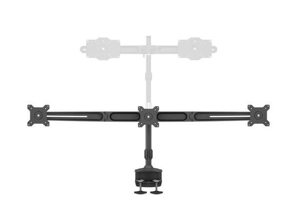 multibrackets bordstativv triple 15-24" 3 X 15"-24", 24kg, 100x100, bordklemme 