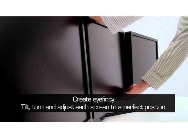 multibrackets bordstativv triple 15-24" 3 X 15"-24", 24kg, 100x100, bordklemme 