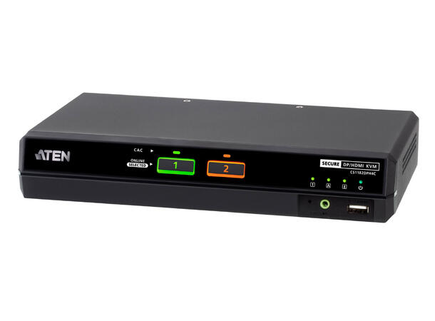 Aten Secure KVM 2-Port DP/HDMI 5K PSD PP V4.0 Card Reader 