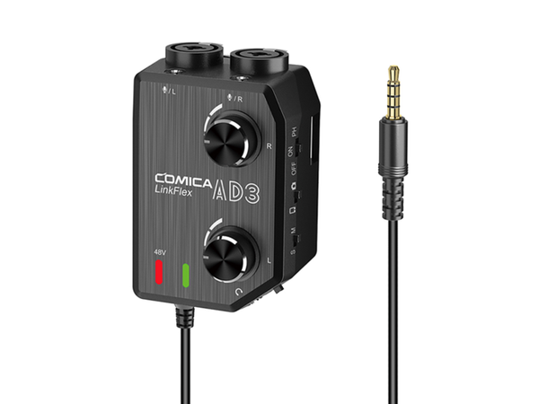 Comica Linkflex Ad3 XLR-1/4" till 3.5mm Mixing Audio Adapter