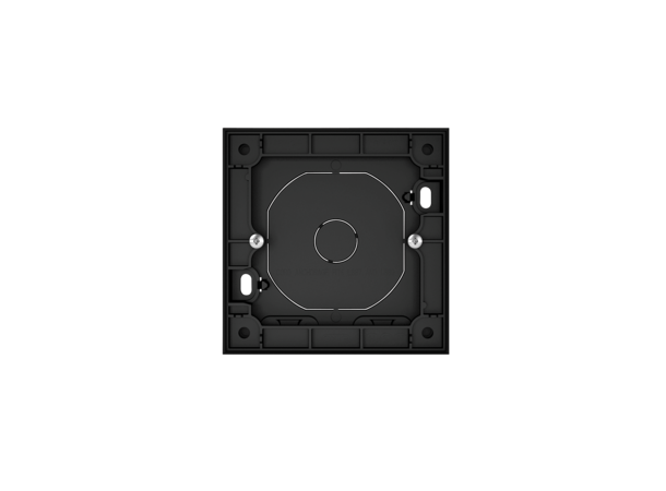 ELKO Plus enkel kappe 40mm PH Sort Sort, veggboks 