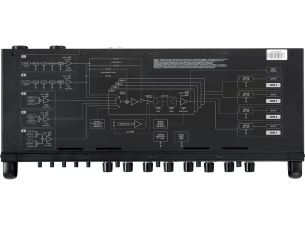 HH Forforsterker MZ-64P 5 inn 4 soner 2 mic/line med prio al lim remote Matrix 