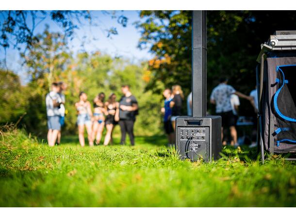 HH Høyttaler Tensor-SOLO Aktiv sett Søyle 6x2,75"  Sub 8" 200W RMS Bag Svart 