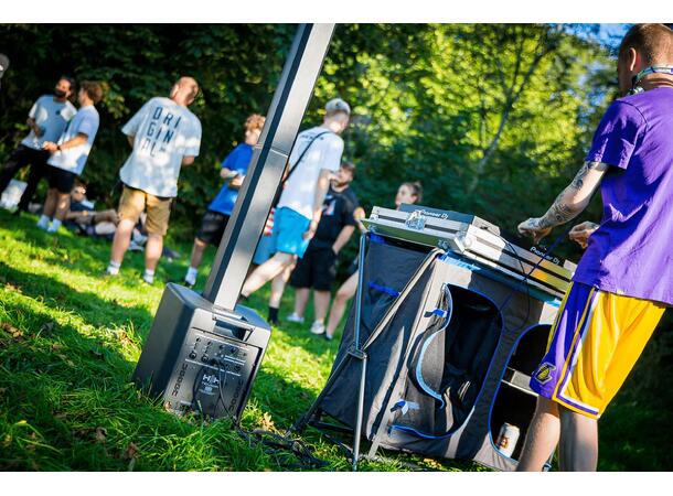 HH Høyttaler Tensor-SOLO Aktiv sett Søyle 6x2,75"  Sub 8" 200W RMS Bag Svart 