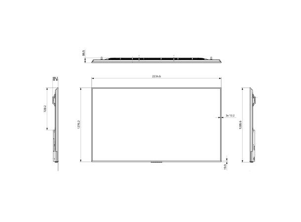 Hisense 100" 24/7 UHD 4K 500 nits Android 9.0 Portrait &Landscape 