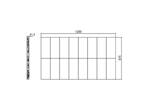 Hisense 54DS012FE videovegg panel 54", 600 nits, 24/7, 
