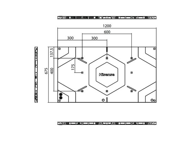 Hisense 54DS012FE videovegg panel 55", 600 nits, 24/7, 