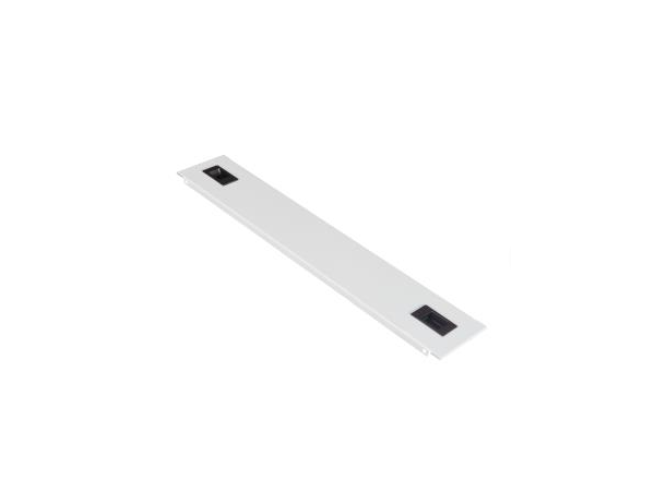 Lande 19" Blindpanel 1U Stål , m/låseklips , Grå 
