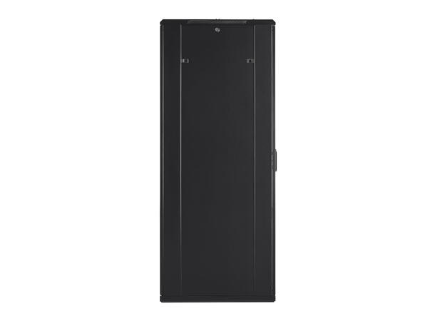 LinkIT Nettverksskap 37U svart B800xD800xH1761 , glass - delt perf 