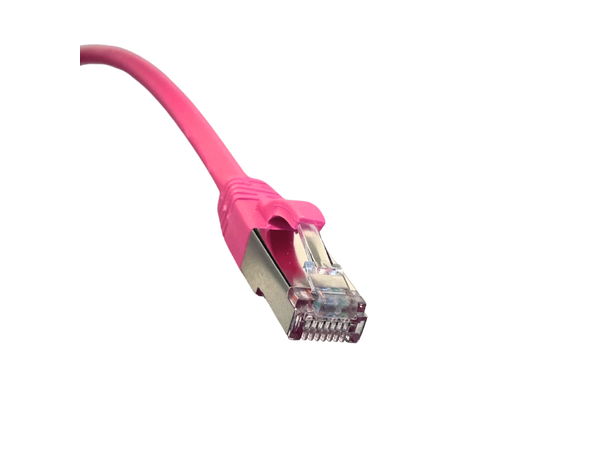LinkIT Patch S/FTP Cat6a rosa 1m AWG 26/7 , LSZH 
