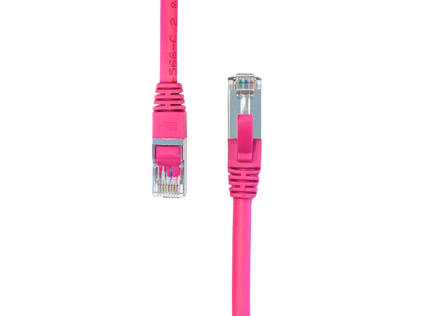 LinkIT Patch S/FTP Cat6a rosa 1m AWG 26/7 , LSZH 