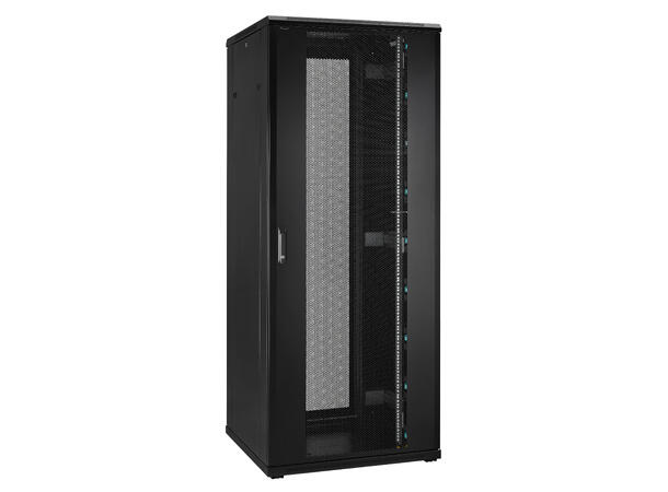LinkIT Serverskap 42U svart B800xD800xH1983, perforert - delt perfor 