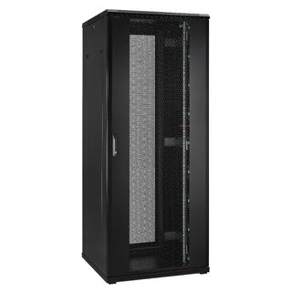LinkIT Serverskap 42U svart B800xD800xH1983, perforert - delt perfor