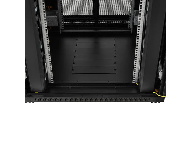 LinkIT Serverskap 42U svart B800xD800xH1983, perforert - delt perfor 