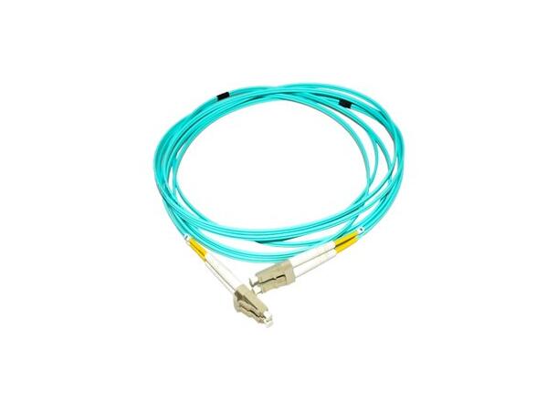 LinkIT fibersnor OM4 LC/LC 1m Duplex , MM , LSZH , Aqua 
